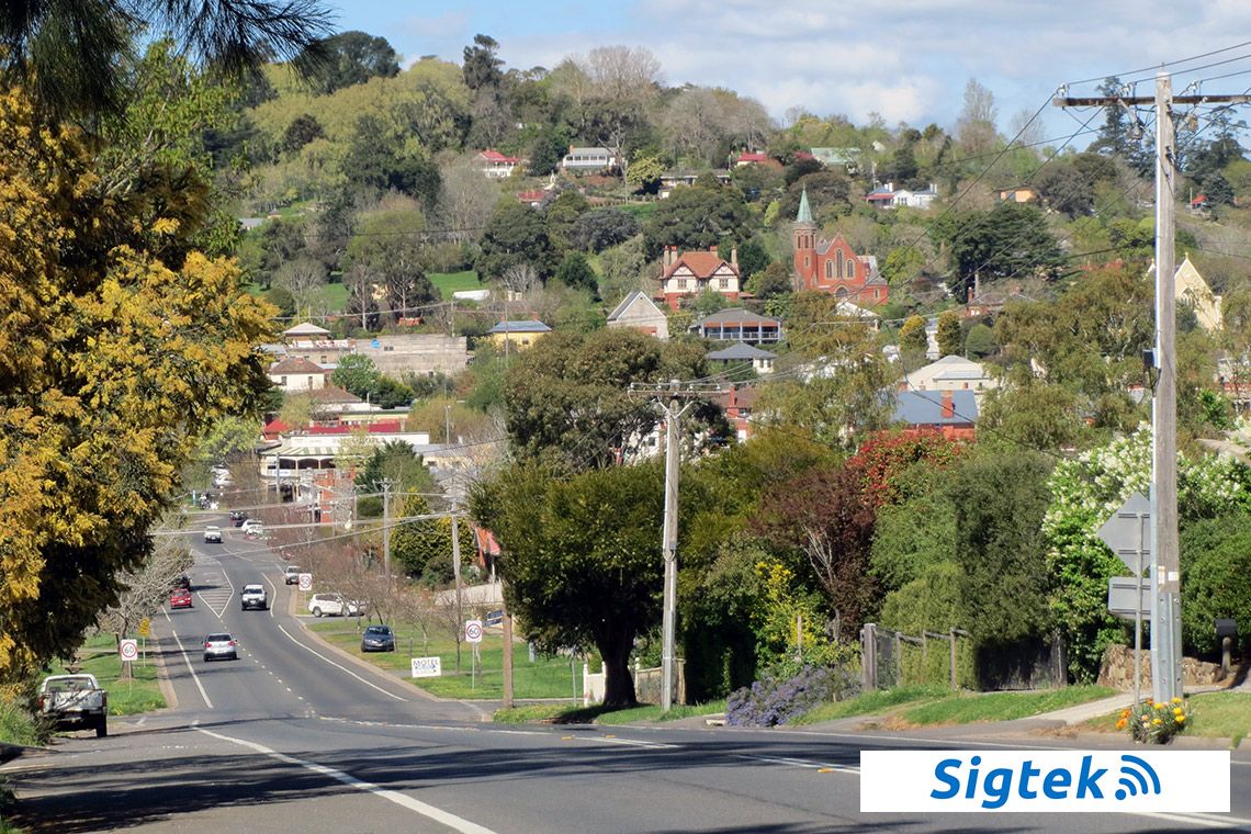 Daylesford town from the hill - Sigtek
